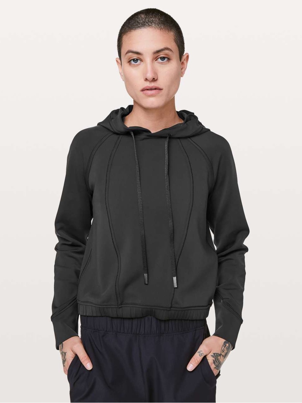 Lululemon Never Still Women's Black Pullover Hooded Sweatshirt